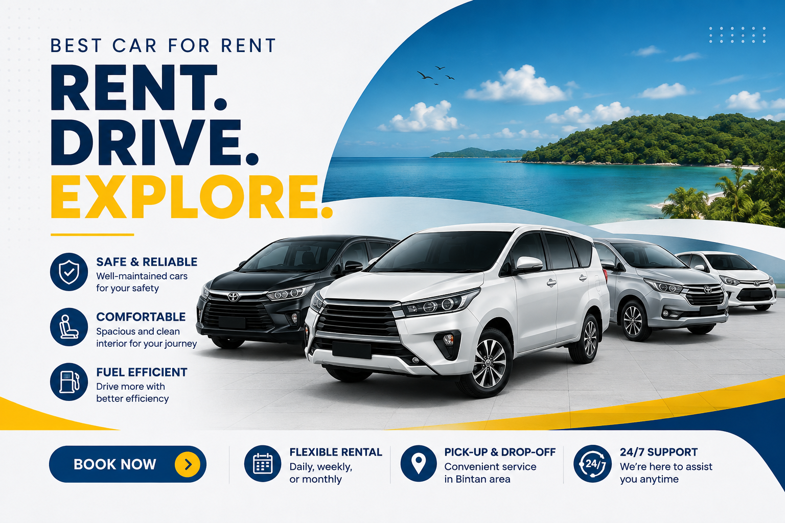 Car Rental 4-5 Hours (14 Seaters)